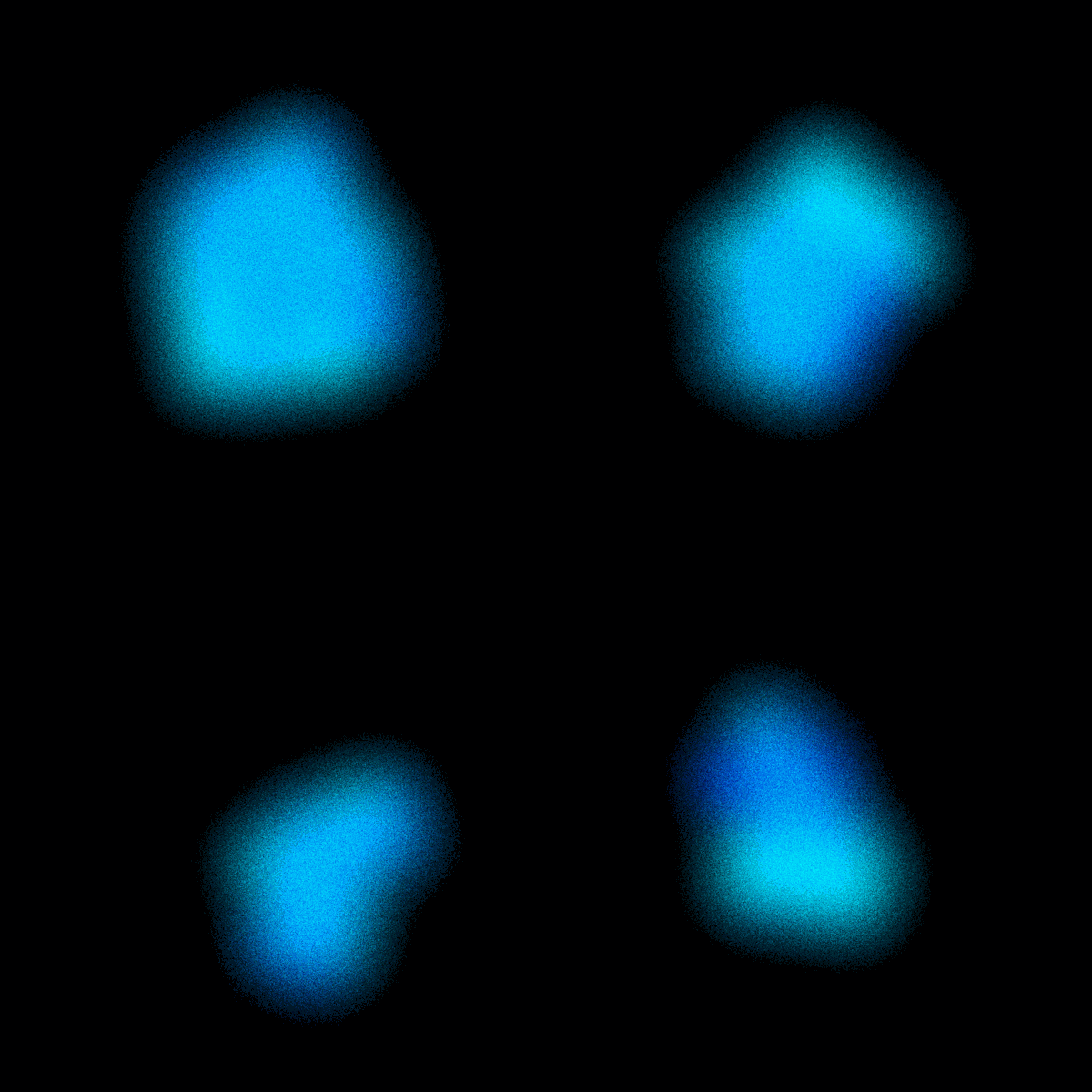 colorful atom collection