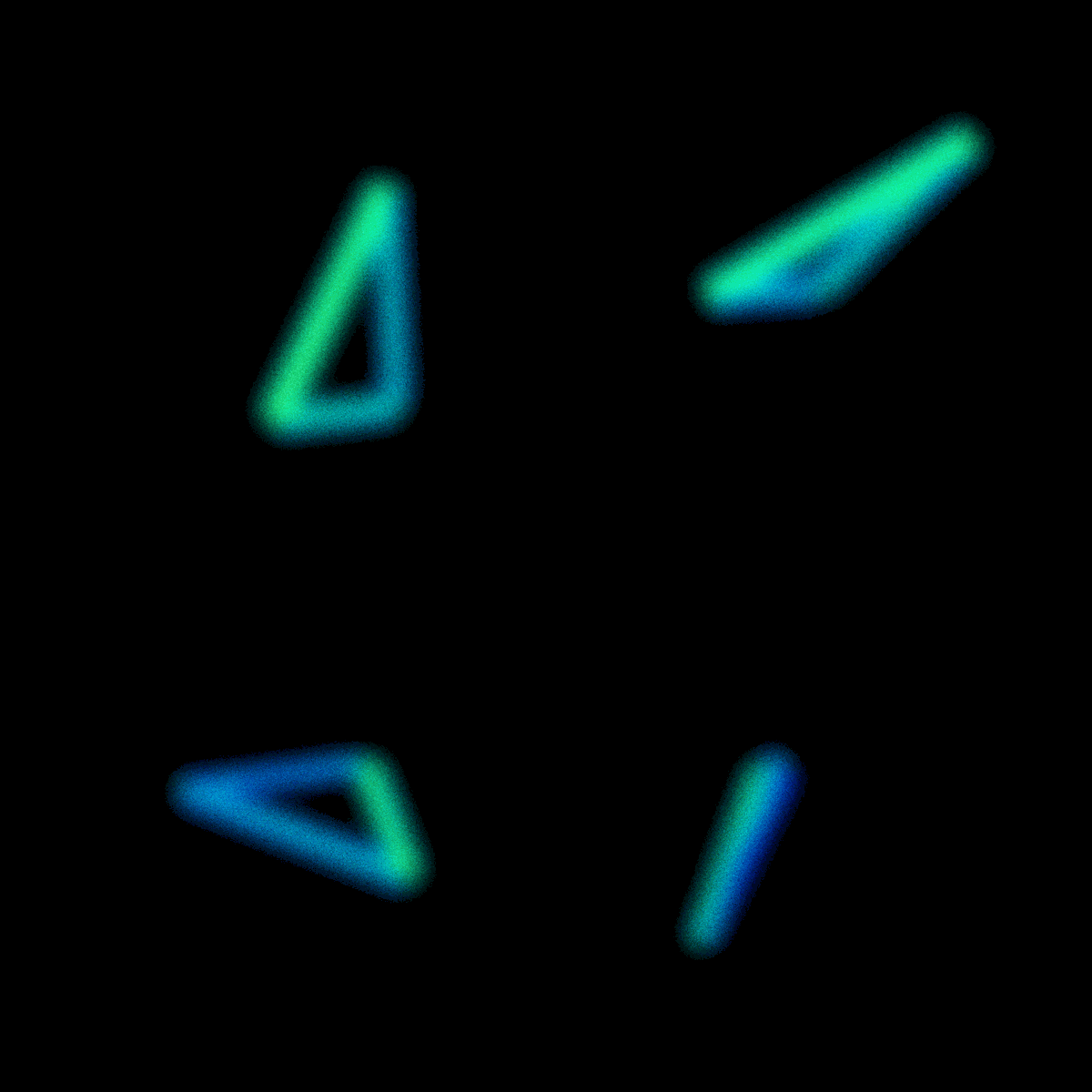 colorful atom collection